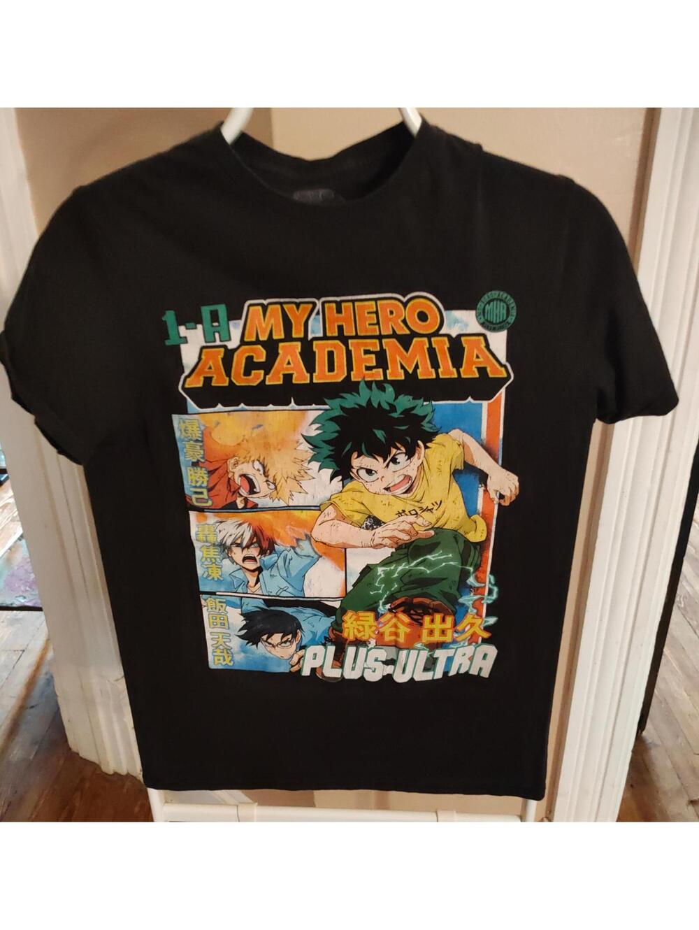 My Hero Academia Deku Plus Ultra T Shirt Womens S Black